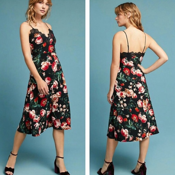 Anthropologie Dresses & Skirts - Anthropologie FoxieDox Midi Slip Valentine Date Night Dress NWT